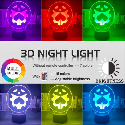 3D Acrylic LED Night Light - JoJo's Bizarre Adventure