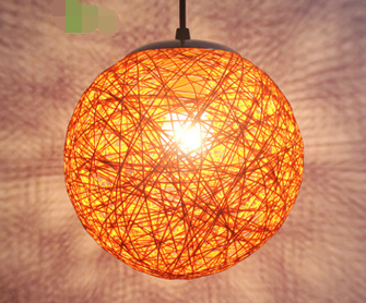 Wholesale Hemp Ball Pendant Light for Dining & Living Room