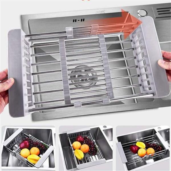Retractable Stainless Steel Sink Rack 