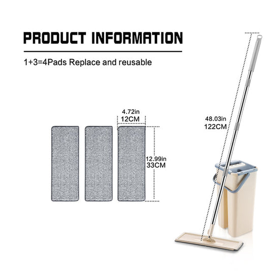 Flat Mop & Bucket Set