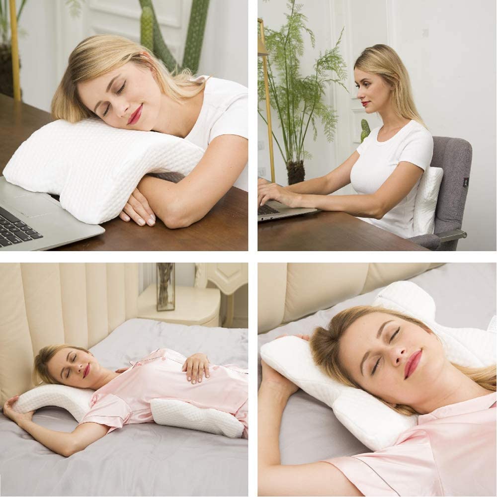 Ergonomic Memory Foam Pillow for Neck Support