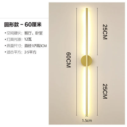 Minimalist Linear Wall Light for Bedroom and Living Room