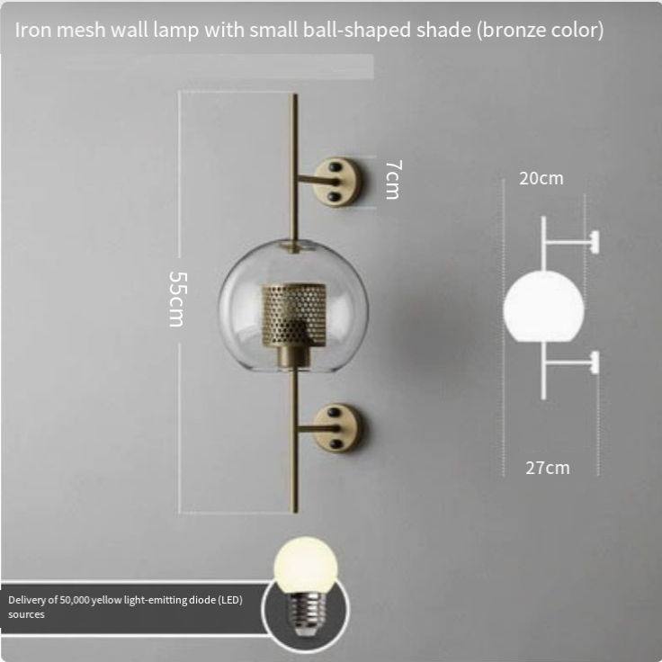 Tanja Modern Glass Wall Sconce with Plush Otter Toy