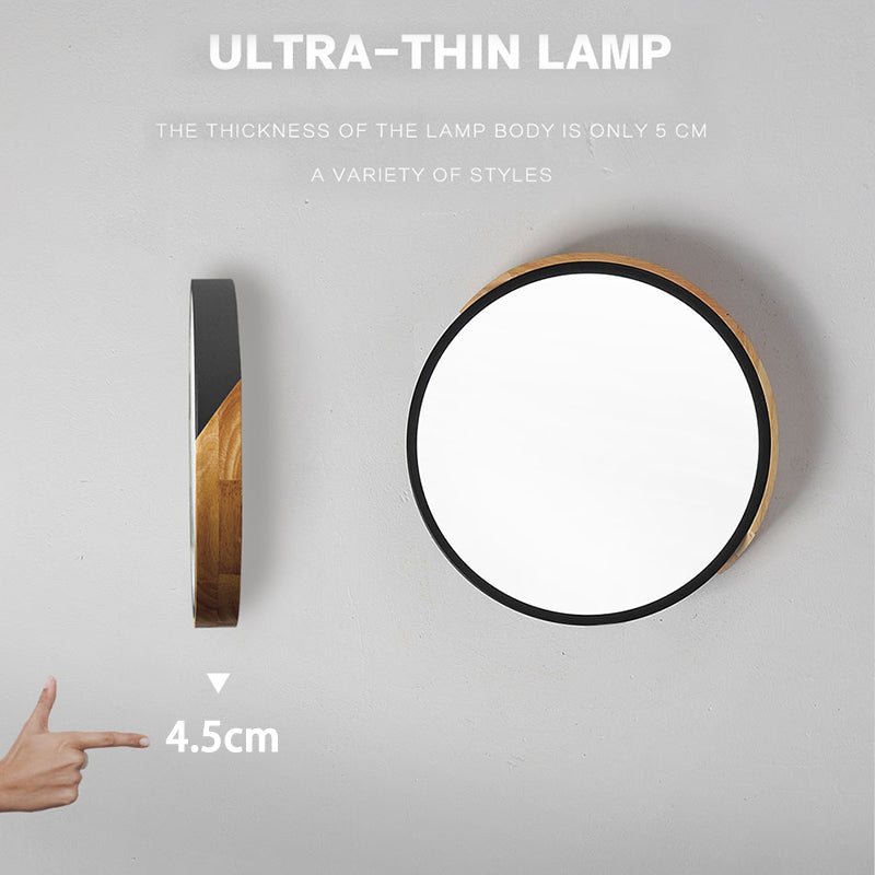 Nordic LED Ceiling Light | Modern Wooden Design