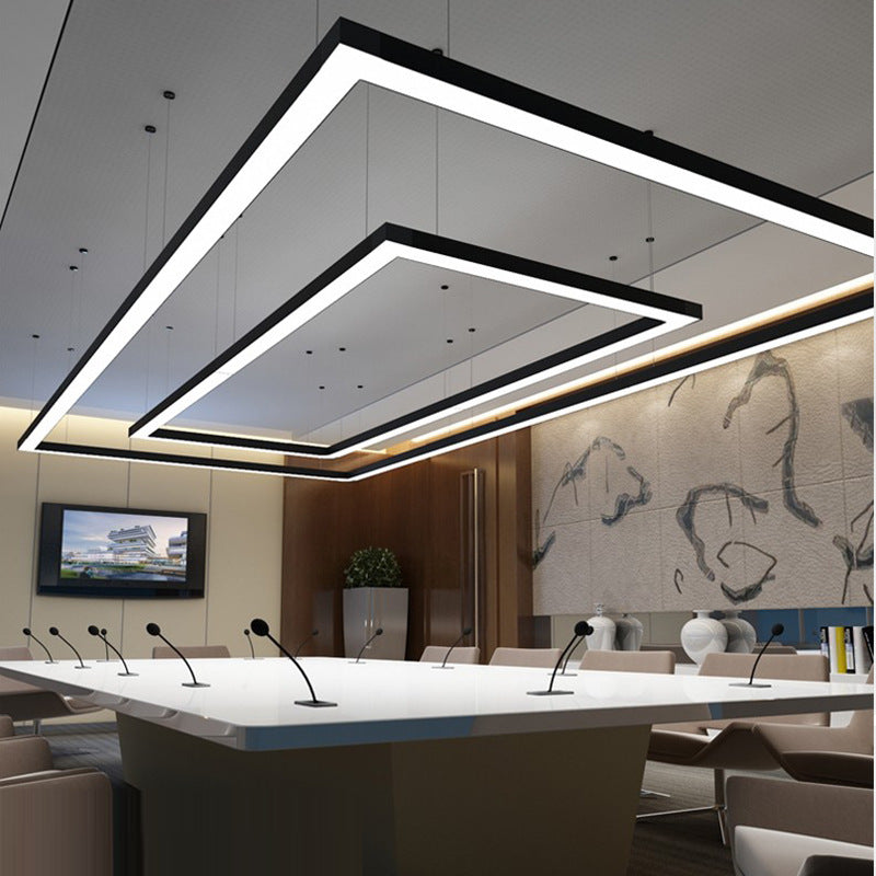 Seamless Square LED Pendant Light for Commercial Spaces