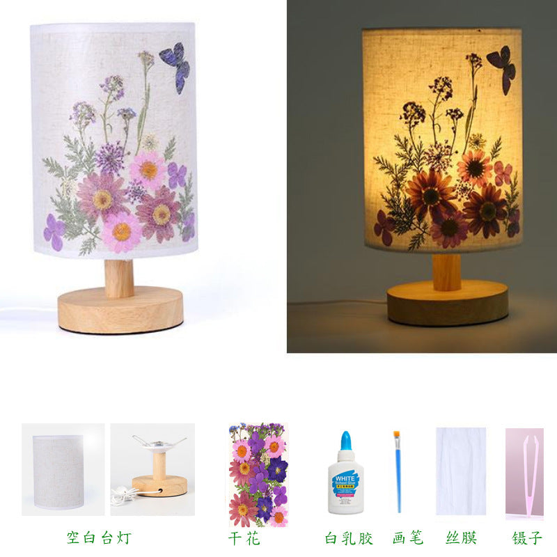 Dried Flower Table Lamp - DIY Night Light for Kids