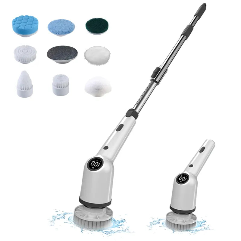 Cordless Spin Scrubber with 8 Heads
