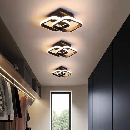 Modern LED Corridor Ceiling Light with Acrylic Design
