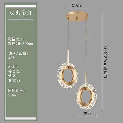 Modern Minimalist Pendant Light for Bedroom & Dining Room