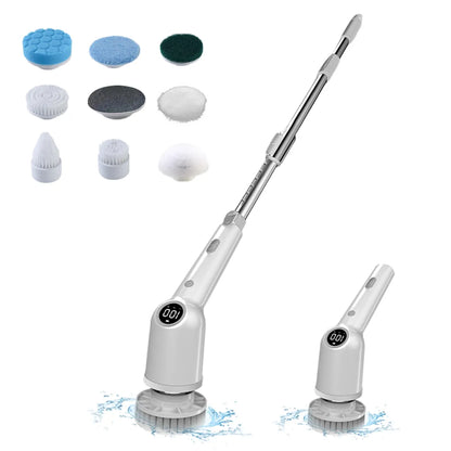 Cordless Spin Scrubber with 8 Heads