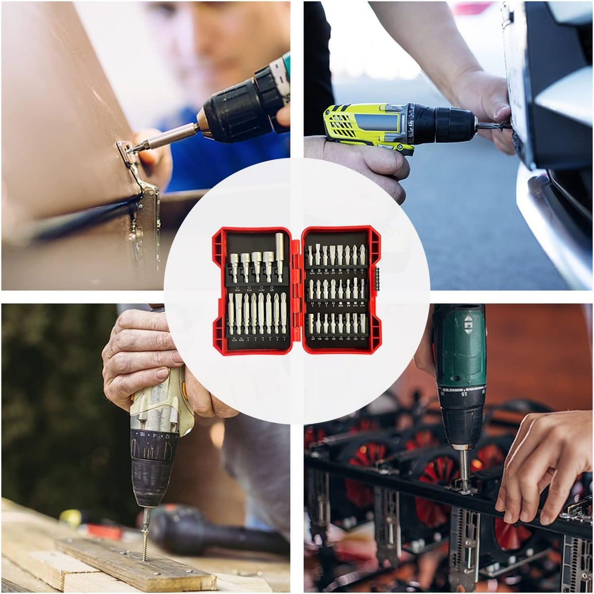 37 Piece Impact Screwdriver Bit Set