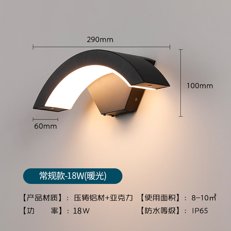 Outdoor Waterproof Sensor Wall Light for Patios and Villas