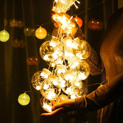 LED Star Moon Curtain String Lights