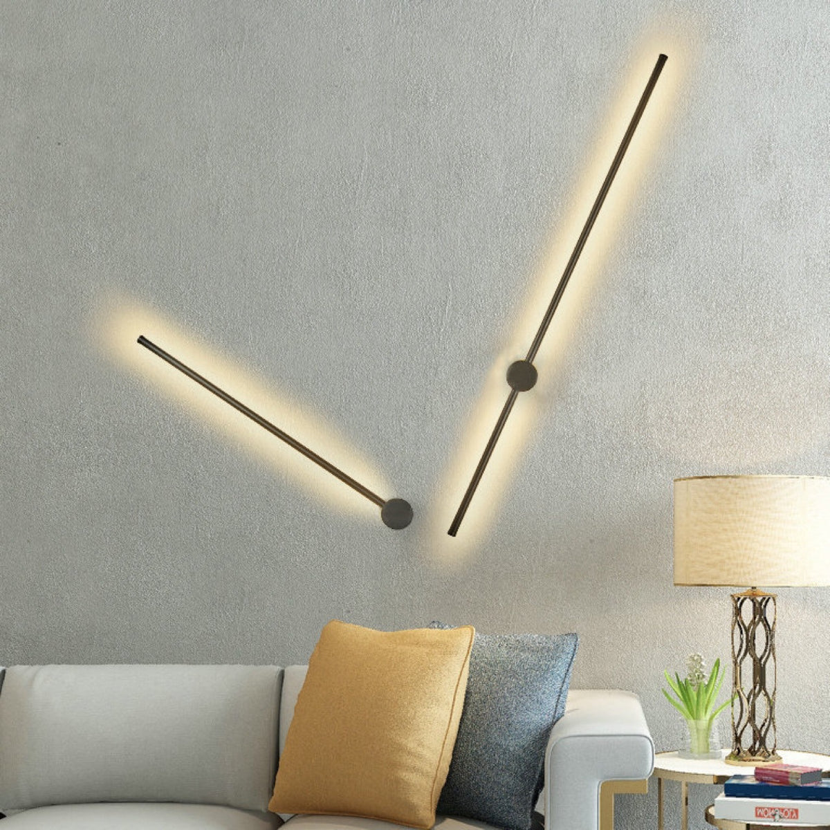 Nordic LED Linear Wall Light for Bedroom & Hotel Decor