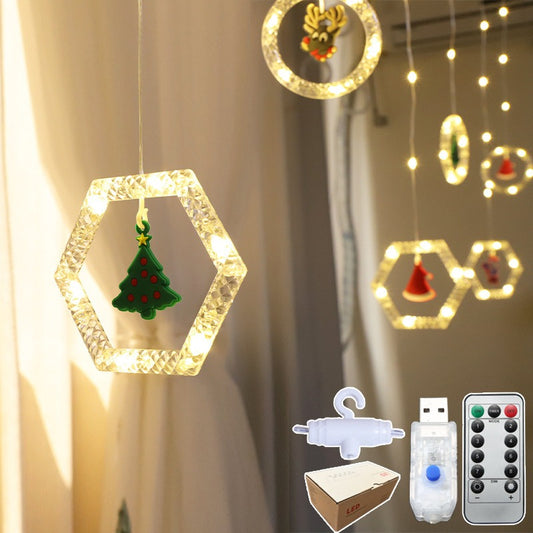LED Curtain Fairy Lights with USB & Remote