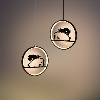 Creative Deer Pendant Light for Modern Nordic Dining