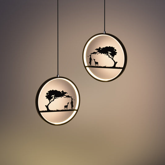 Creative Deer Pendant Light for Modern Nordic Dining