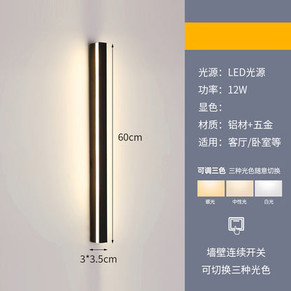 Minimalist Linear Wall Light for Bedroom and Living Room