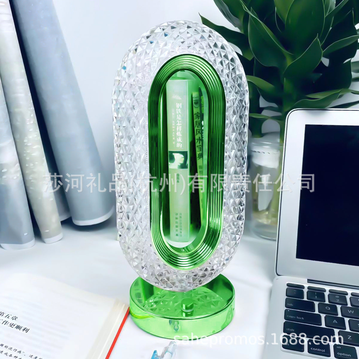 Remote Control 16-Color Crystal Bedside Lamp with Touch