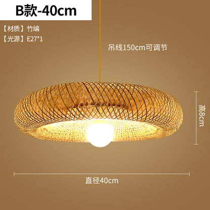 Bamboo Woven Pendant Light for Zen Dining Spaces