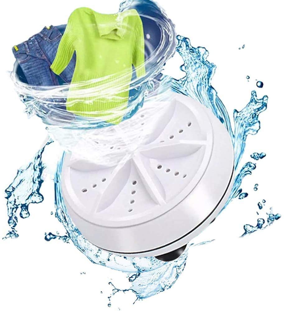 2-in-1 Mini Ultrasonic Washing Machine