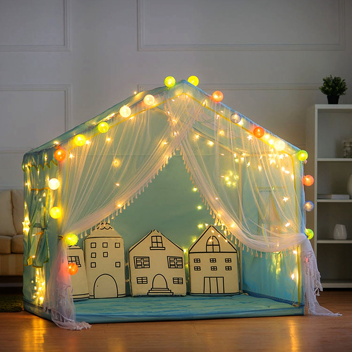 3M 300 LED Curtain String Light with Remote