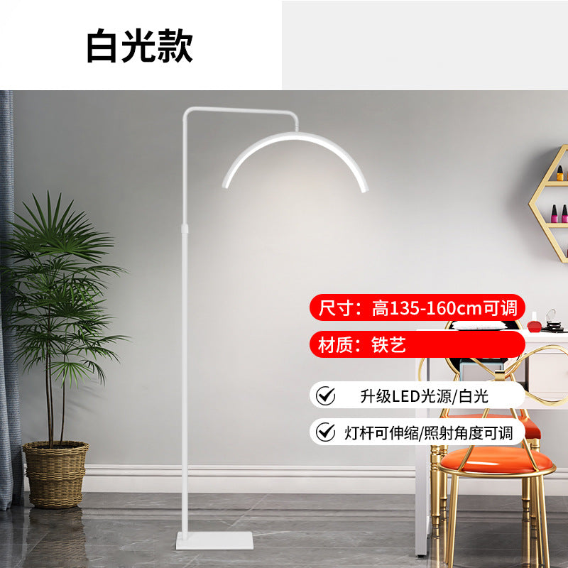 LED U-Shaped Floor Lamp for Beauty and Eyelash Extensions