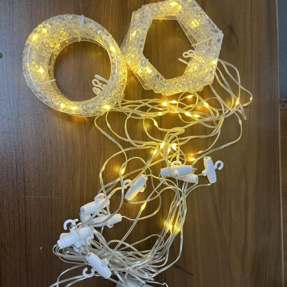 LED Curtain Fairy Lights with USB & Remote