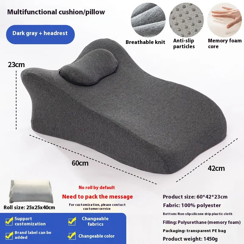 Prone Sleeping Memory Foam Pillow for Easy Bed Support