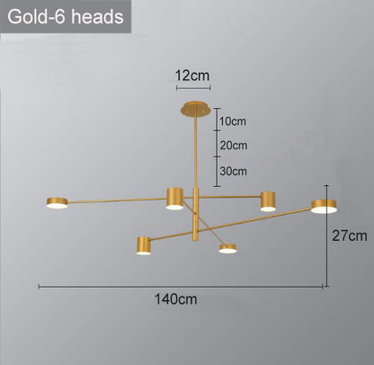 Modern Nordic LED Chandeliers for Home and Restaurant