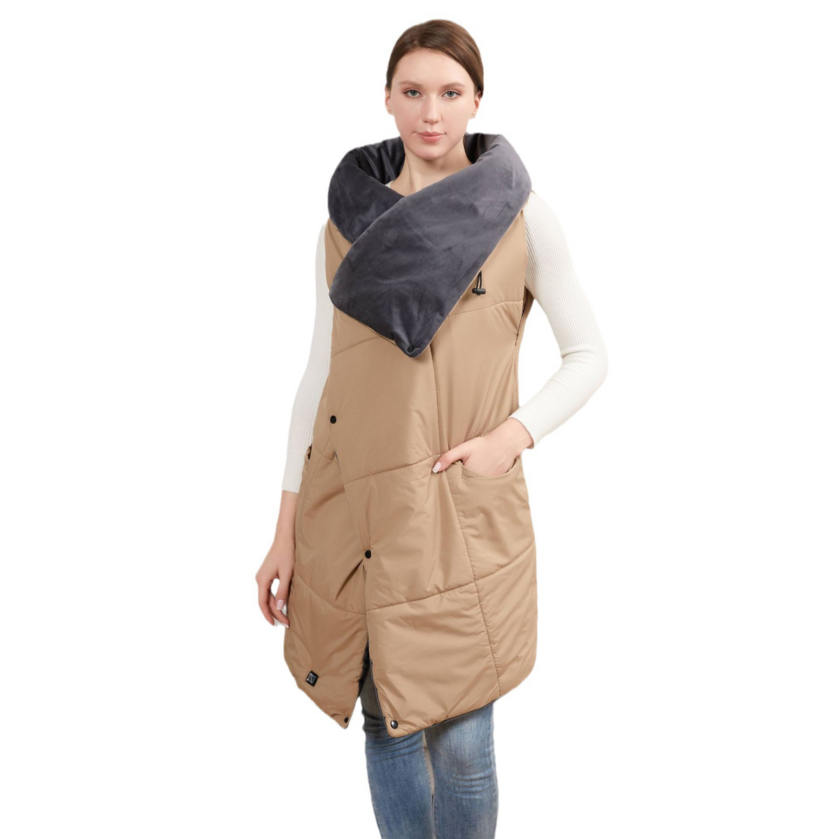 USB Heated Blanket with Wearable Vest and Shawl