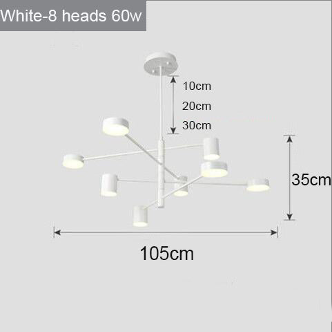 Modern Nordic LED Chandeliers for Home and Restaurant