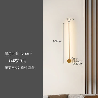 Minimalist Linear Wall Light for Bedroom and Living Room