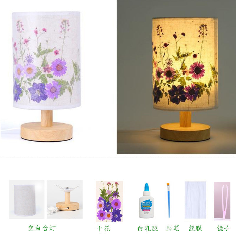 Dried Flower Table Lamp - DIY Night Light for Kids