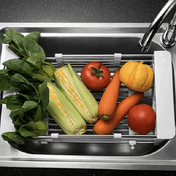 Retractable Stainless Steel Sink Rack 