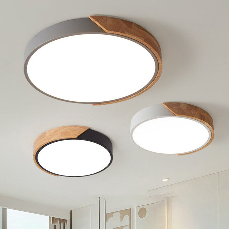 Nordic LED Ceiling Light | Modern Wooden Design