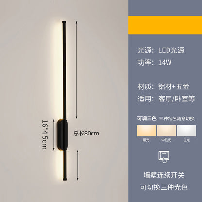 Minimalist Linear Wall Light for Bedroom and Living Room