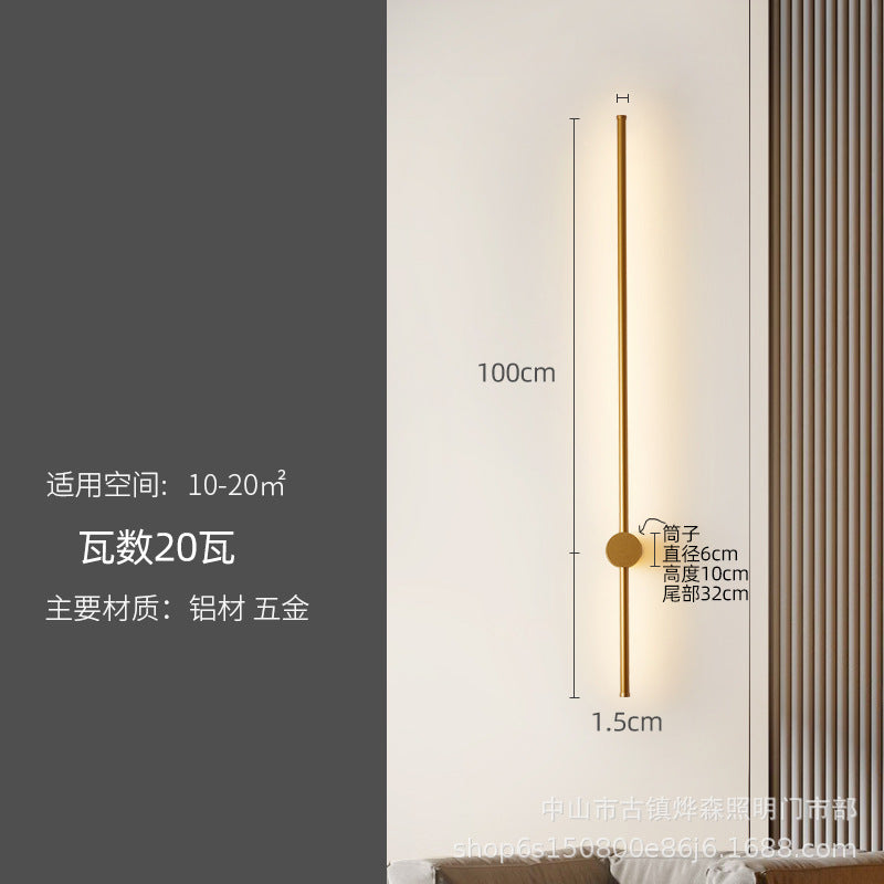 Minimalist Linear Wall Light for Bedroom and Living Room