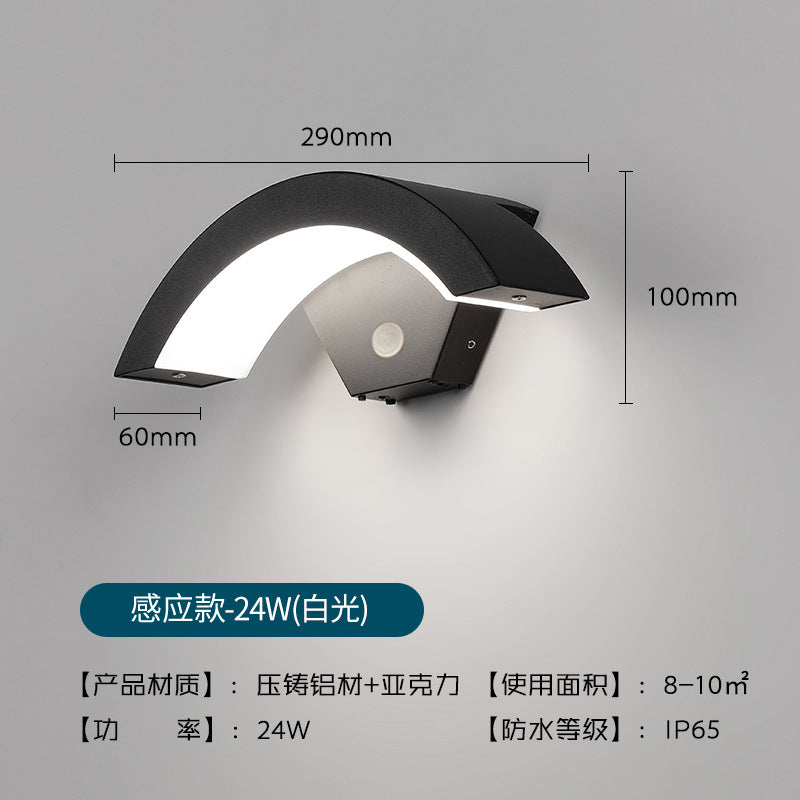Outdoor Waterproof Sensor Wall Light for Patios and Villas