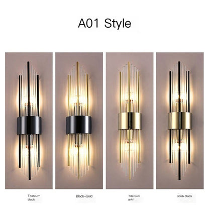 2024 New Designer Crystal Wall Light for Home & Hotel