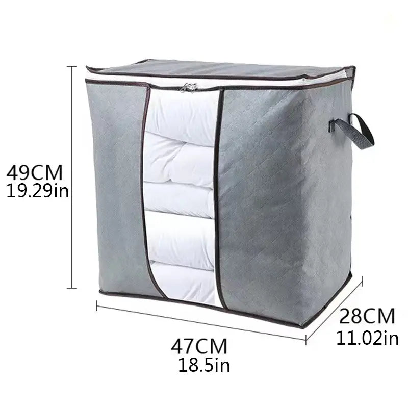 90L Large Storage Bags Foldable Closet Organizers 1 Pack