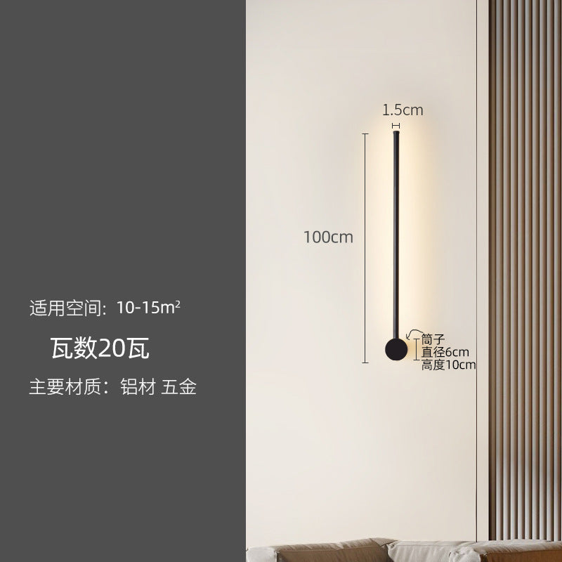 Minimalist Linear Wall Light for Bedroom and Living Room