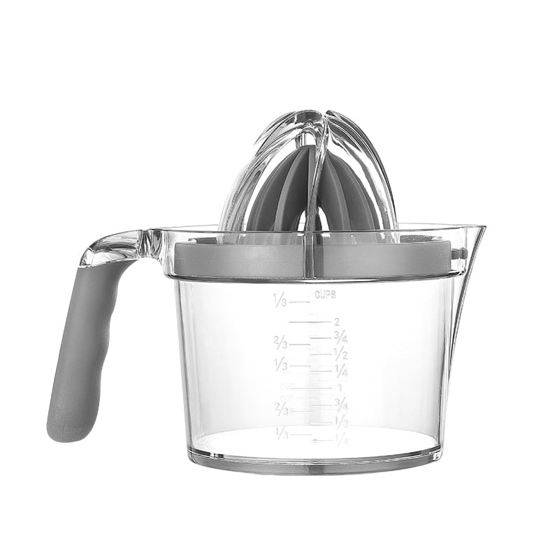 Manual Citrus Juicer with Measuring Cup and Grater