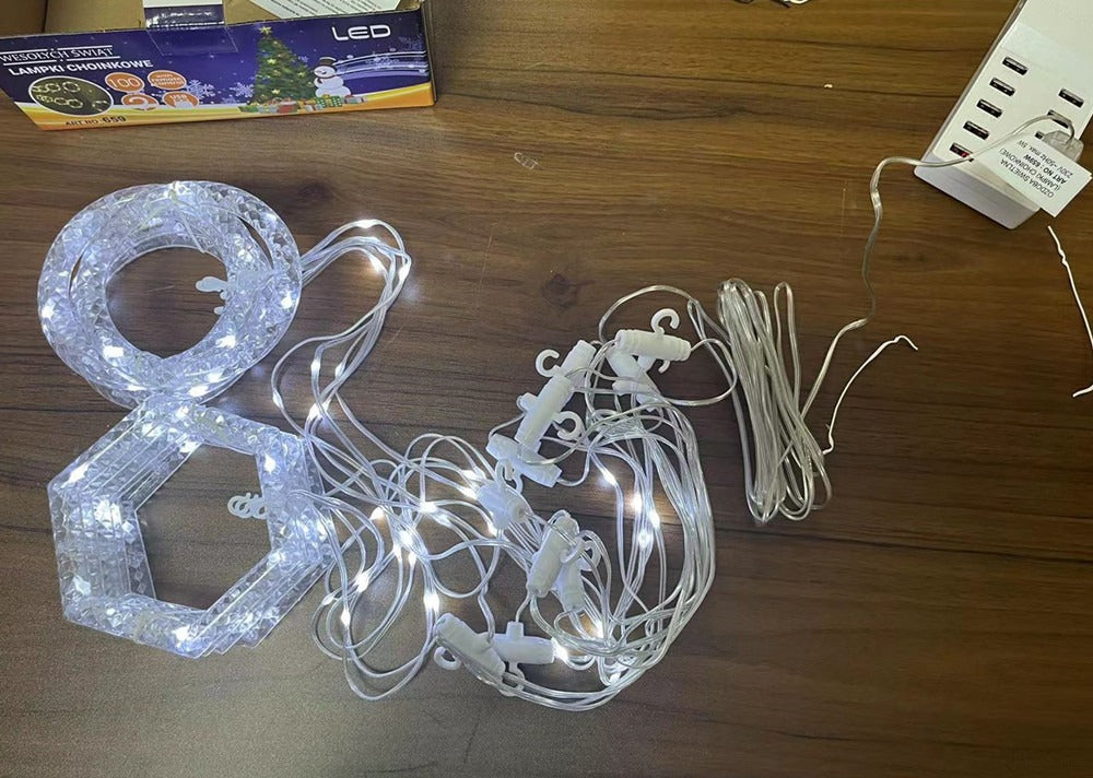 LED Curtain Fairy Lights with USB & Remote