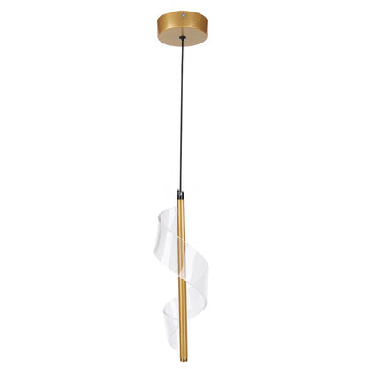 Modern Spiral Pendant Light for Dining Room & Bedroom
