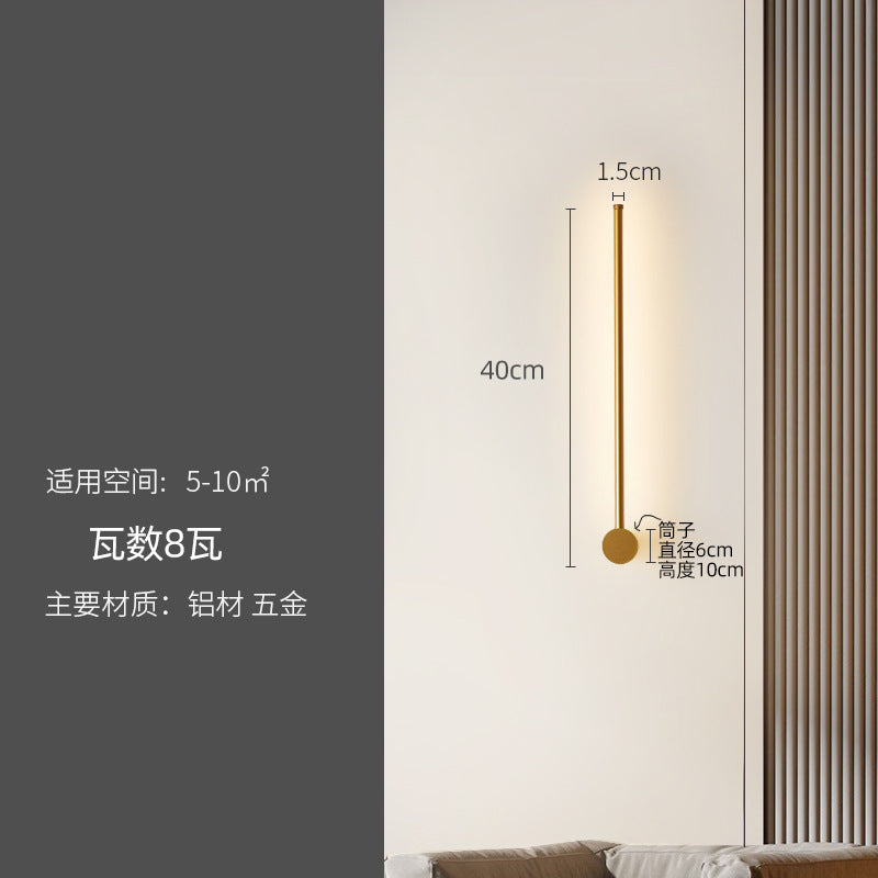 Minimalist Linear Wall Light for Bedroom and Living Room
