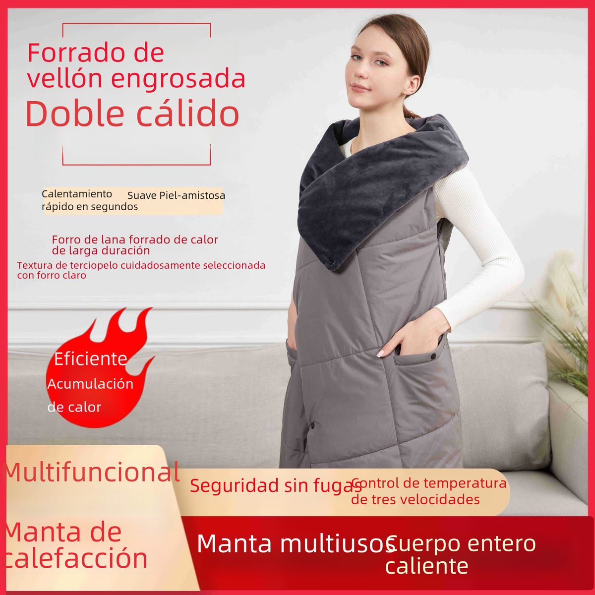 USB Heated Blanket Vest