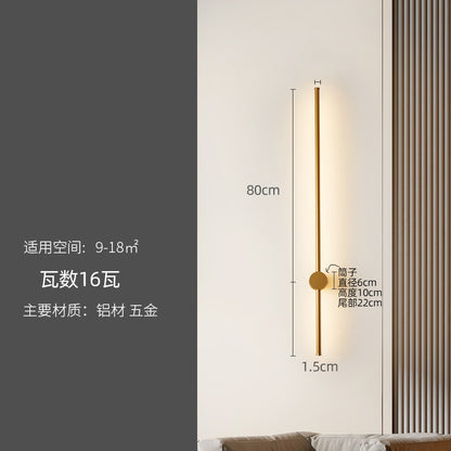 Minimalist Linear Wall Light for Bedroom and Living Room