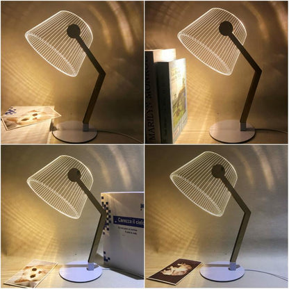 3D Visual LED Acrylic Illusion Reading Lamp