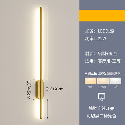 Minimalist Linear Wall Light for Bedroom and Living Room